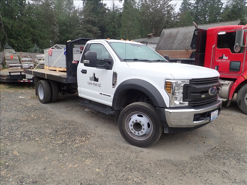 2019 FORD F550 FLATBED POWER STROKE CASTLE WALLS LLC ONLINE AUCTION