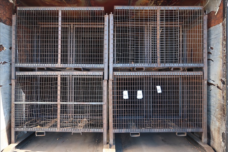 APPROX.(165) 1/2 CORD FIREWOOD DRYING KILN BASKETS APPROX. 63"H X 40"W