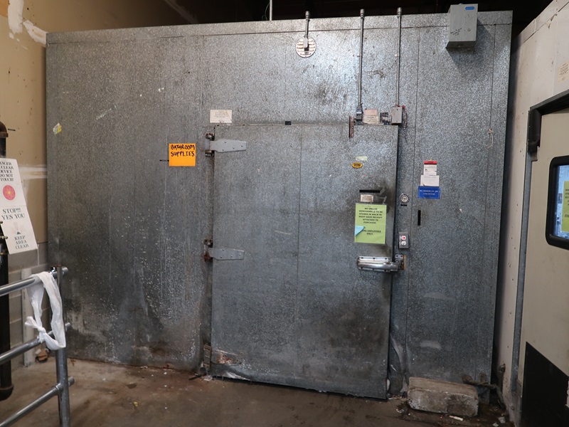APPROX. 24'X12' WALKIN COOLER, (2)3FAN COOLERS, KALT MAN DOOR FOOD MARKET AT KINGSTON