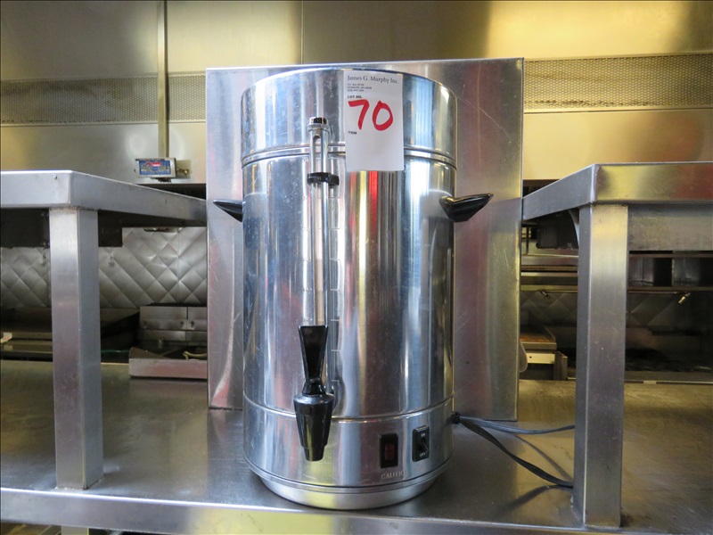 100CUP SS COFFEE MAKER THE FORMER RAM RESTAURANT AND BREWERY