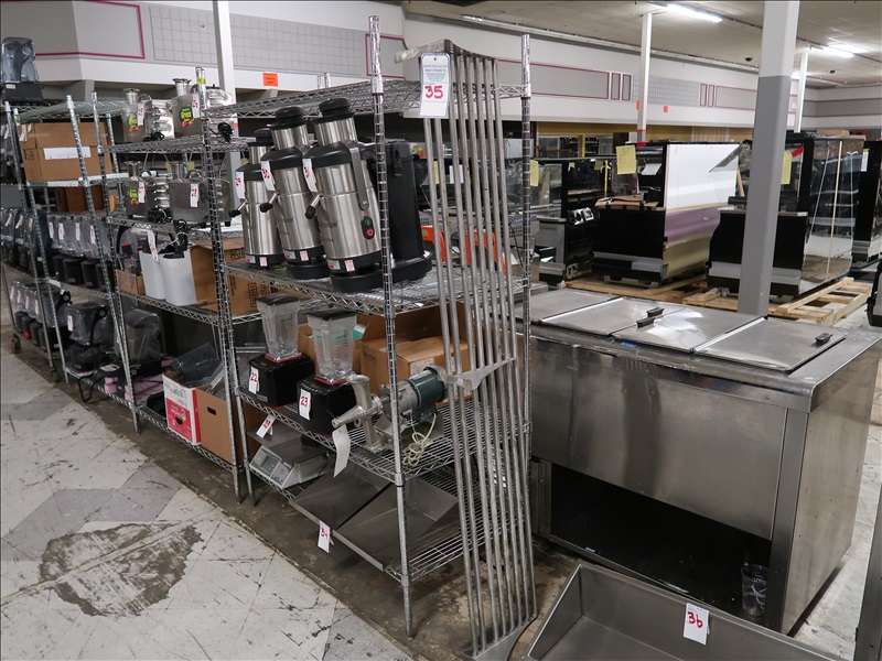 6" WALL MOUNT SHELF GROCERY STORE SURPLUS ONLINE AUCTION James G