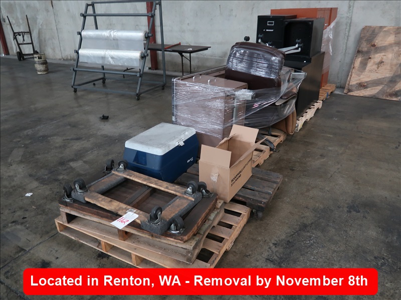 LOT, MISC OFFICE EQUIPMENT IN THIS ROW HERCHE TRANSFER DAY 1 LIVE