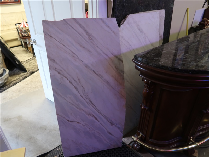 (3) ASSORTED SIZED MARBLE REMNANT SLABS K&B SUPPLY ONLINE AUCTION