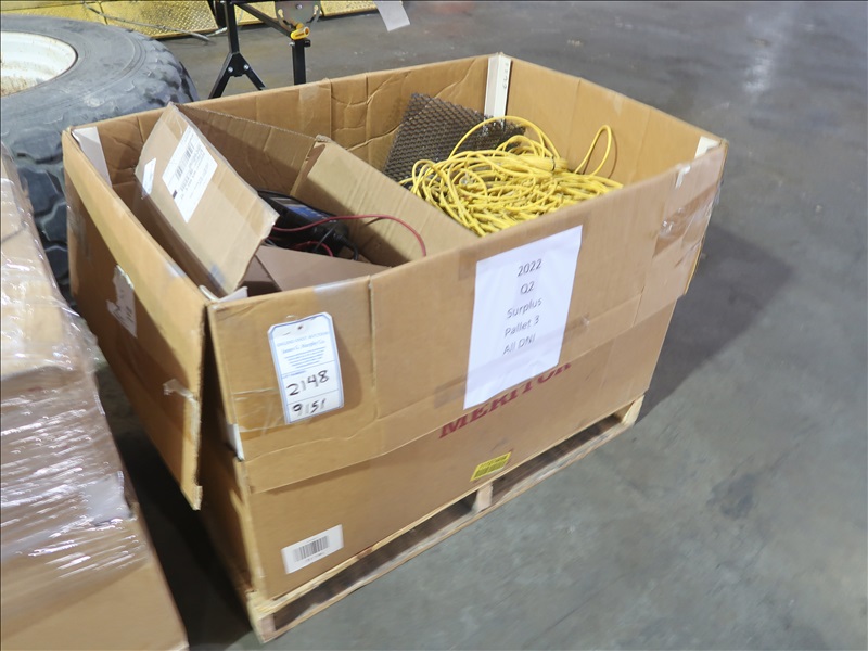 LOT, ASSORTED AUTO SUPPLIES ON THIS PALLET (MUST TAKE BIN) MARYSVILLE TOOLS & EQUIPMENT