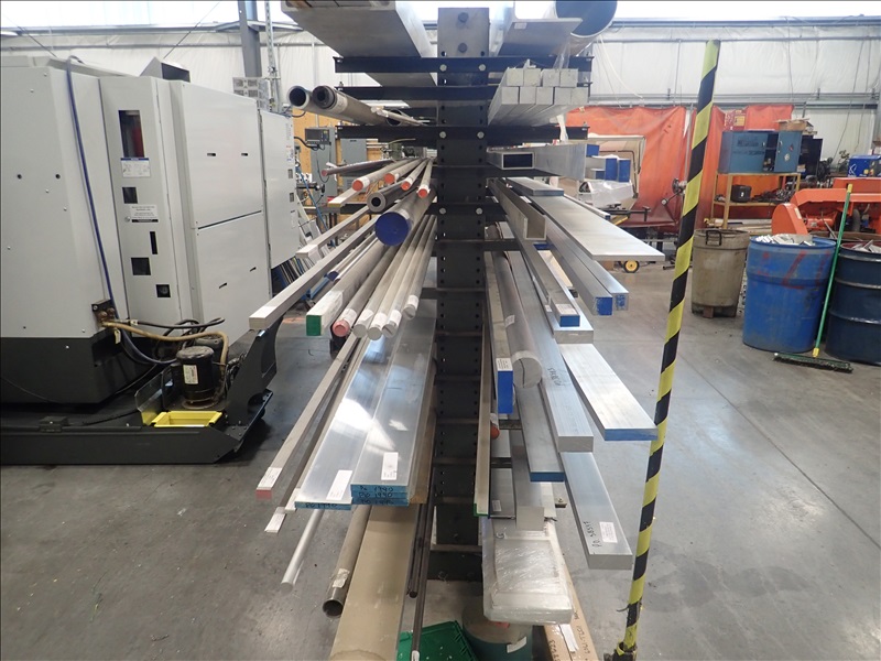 DOUBLE SIDED CART RACK W/ALUMINUM INVENTORY PRIGEL MACHINE