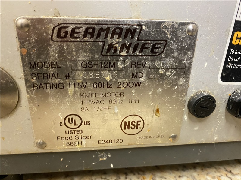 GERMAN KNIFE GS12M PROSPECTORS STEAK AND SPIRITS, LLC ONLINE AUCTION NEW DATES James G