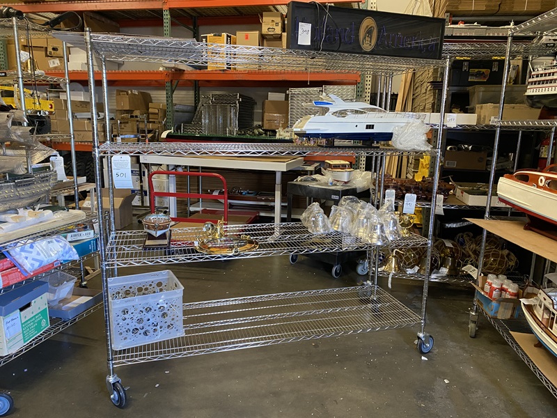 NSF Shelving Heavy Duty as new with 5" casters (Not including the