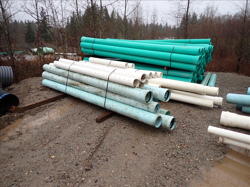 GROUP OF PVC PIPE THOMCO CONSTRUCTION, INC. ONLINE AUCTION James