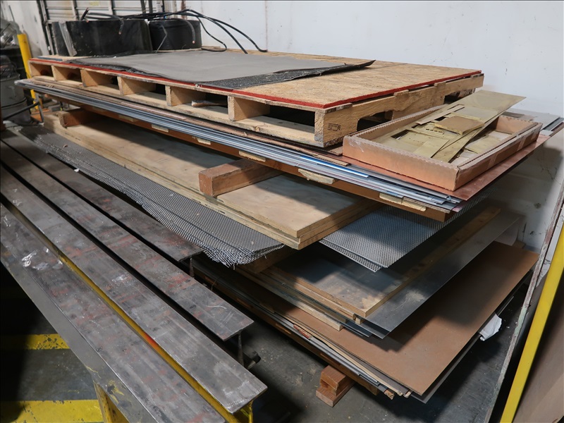 METAL SHEET INVENTORY TRADEMARX SIGN LIVE AUCTION James G