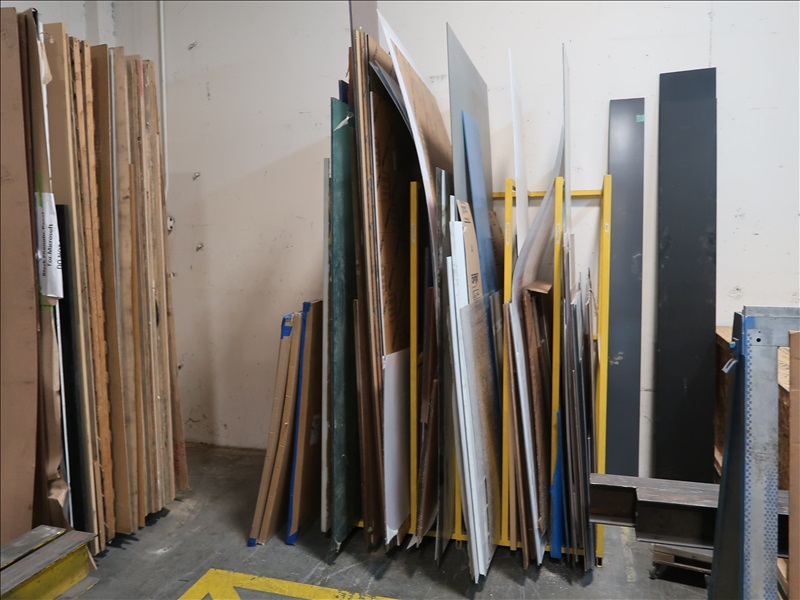 ACRYLIC SHEET INVENTORY TRADEMARX SIGN LIVE AUCTION James G