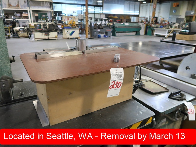 SHOP BUILT TRADEMARX SIGN LIVE AUCTION James G. Murphy Co.