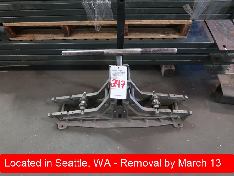 MANUAL PIPE BENDER TRADEMARX SIGN LIVE AUCTION James G. Murphy Co.