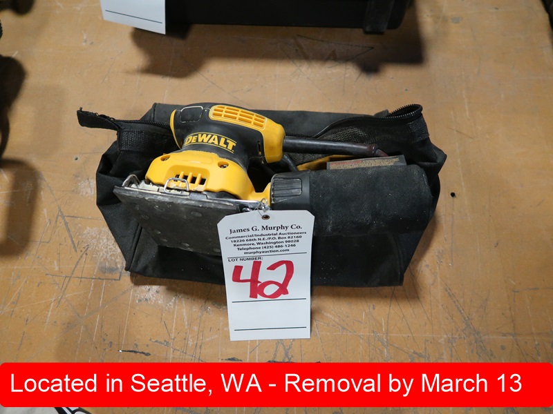 DEWALT DWE6411 TRADEMARX SIGN LIVE AUCTION James G. Murphy Co.