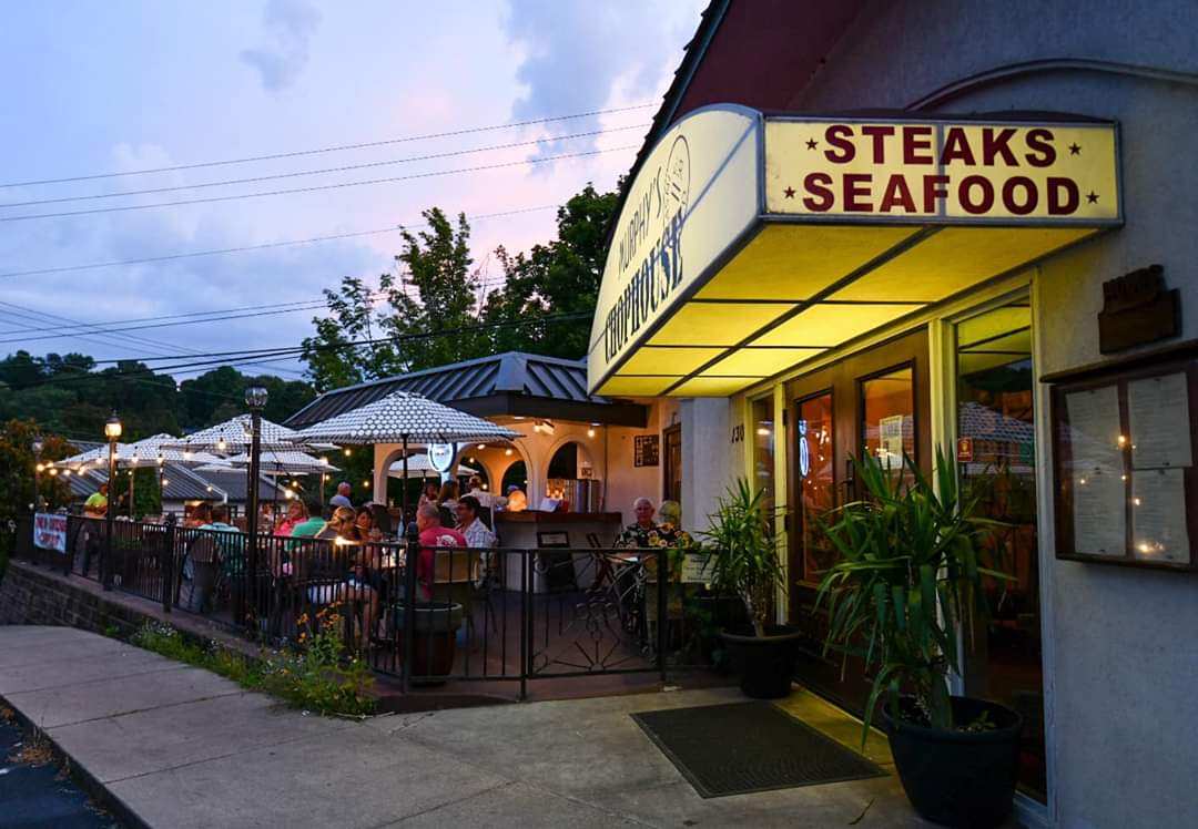 Murphy's Chophouse Main Steaks Murphy NC Seafood Murphy NC Patio