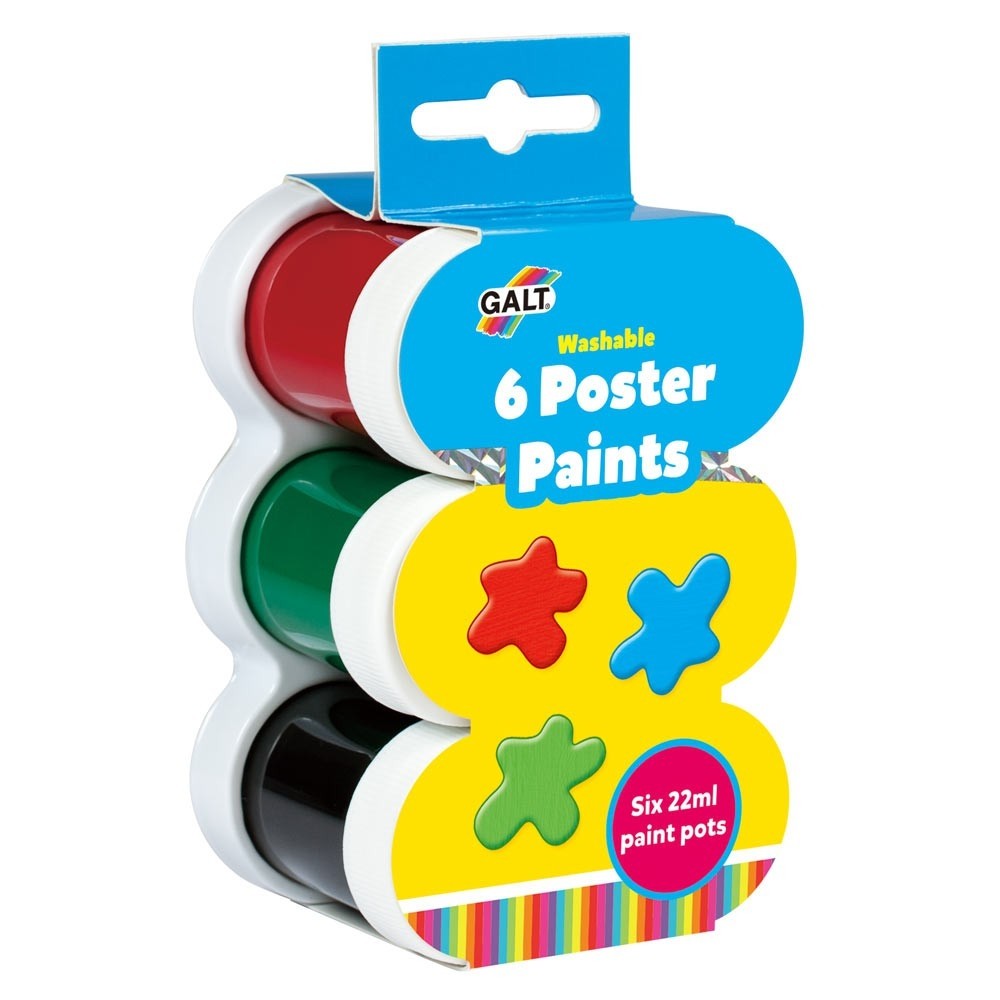 POSTER PAINTS PK 6 WASHABLE
