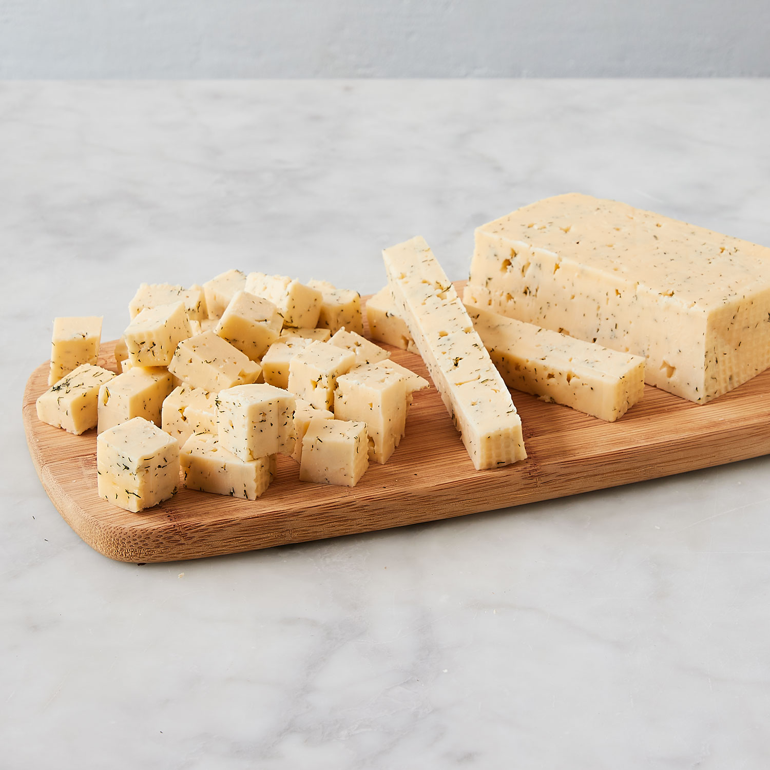 Grand Ost Havarti with Dill a mild and grassy cheese Murray's Cheese