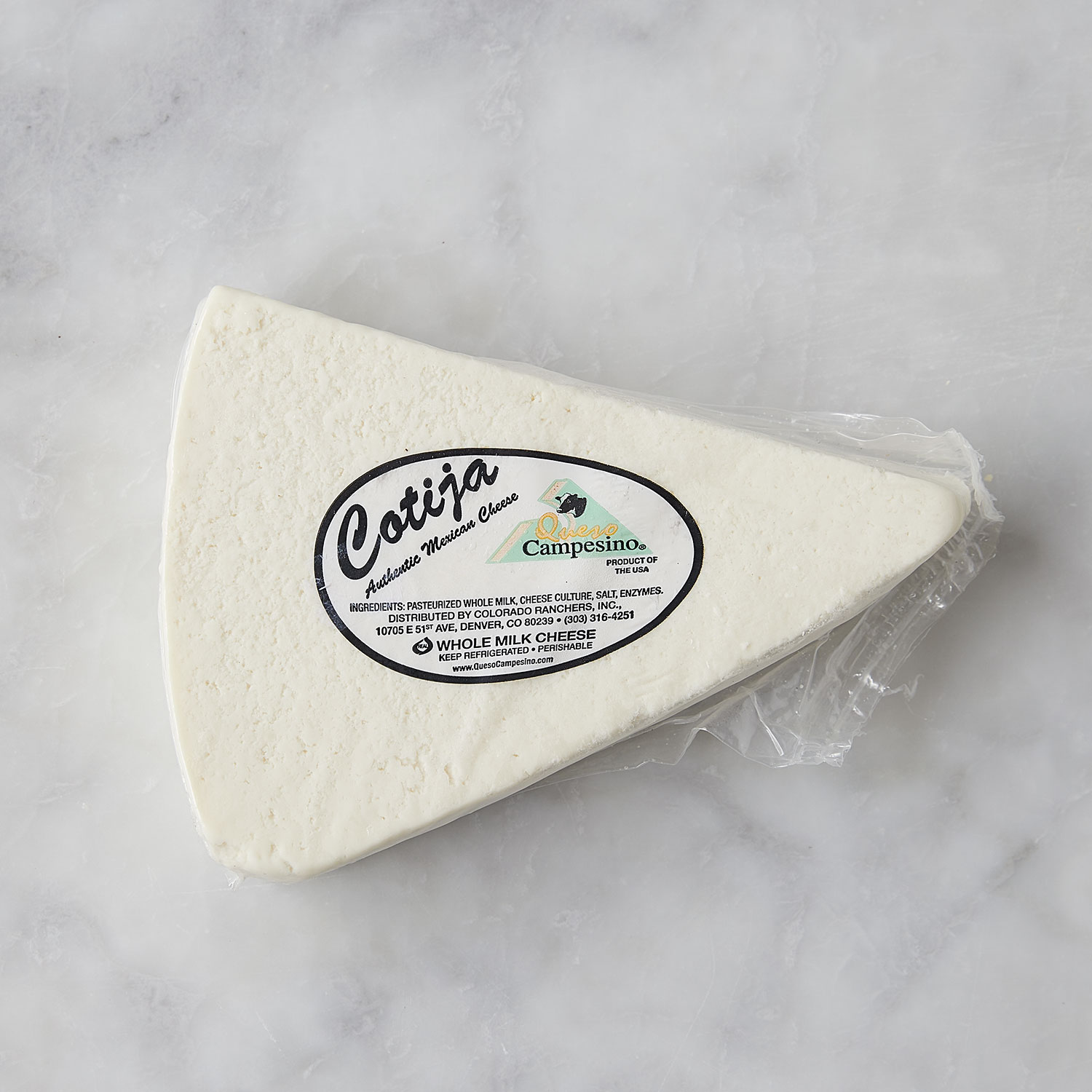 Queso Campesino Cotija a crumbly, tangy Mexican cheese Murray's Cheese