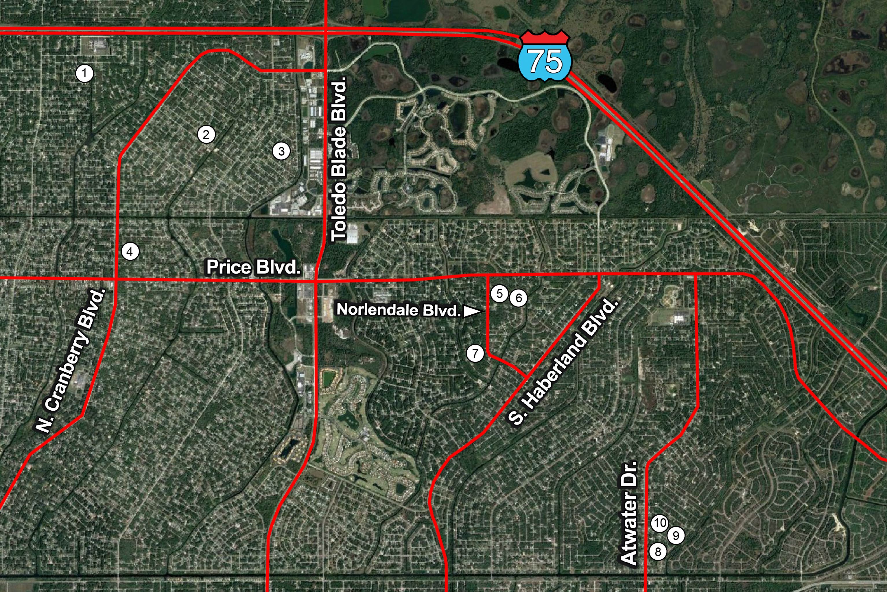 Sarasota County, FL 10 North Port Lots MWA Murray Wise Associates