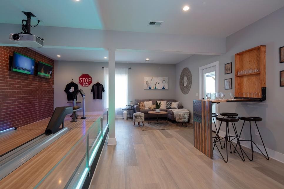 Basement Mini Bowling Alley 2 Murrey Bowling