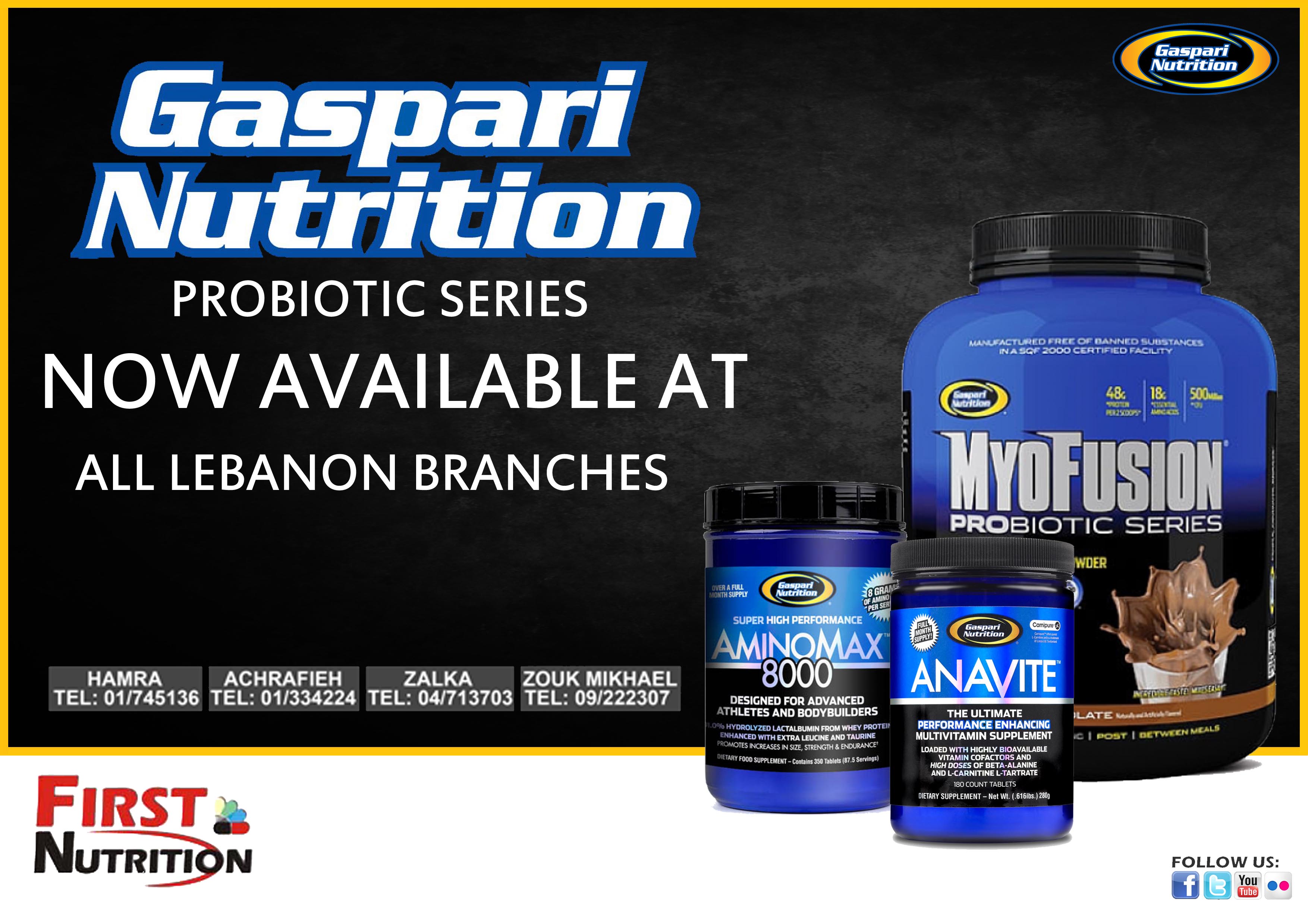 Gaspari Nutrition Now Available All Lebanon Branches Muscle Academy
