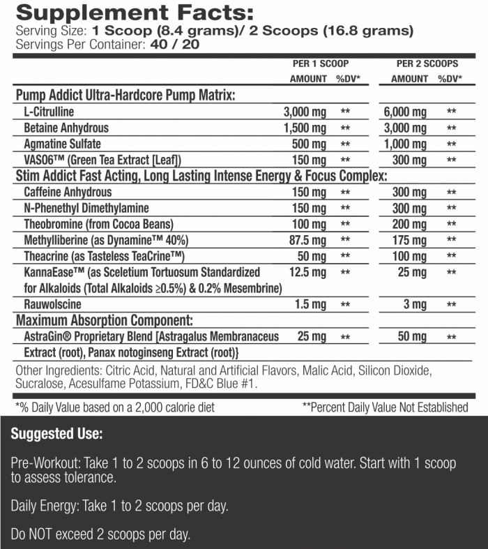 Pump Addict Ultra Hardcore Muscle Addiction