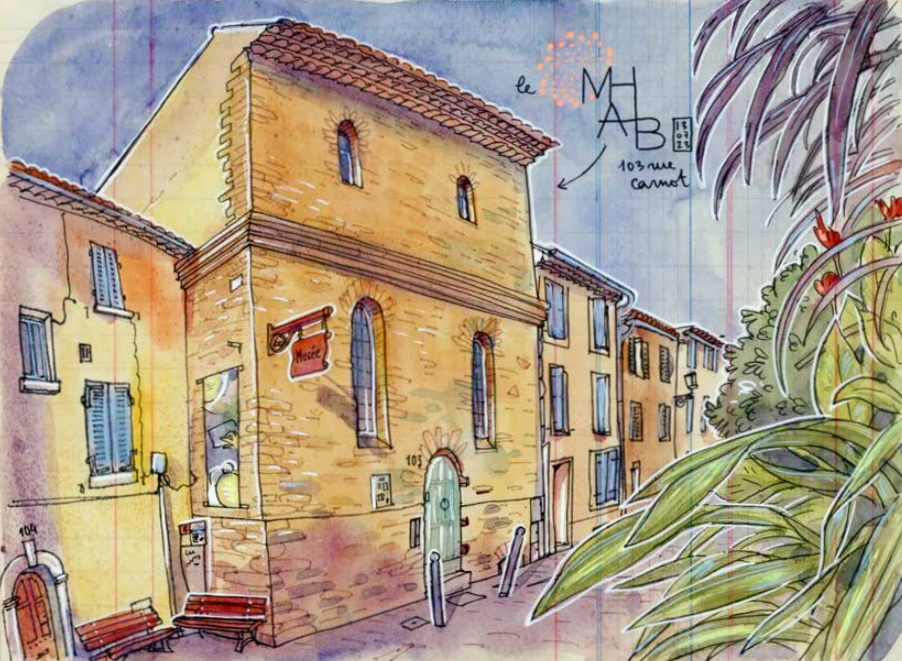 L'Urban Sketcher LAPIN en résidence d'artiste à Bormes les Mimosas et