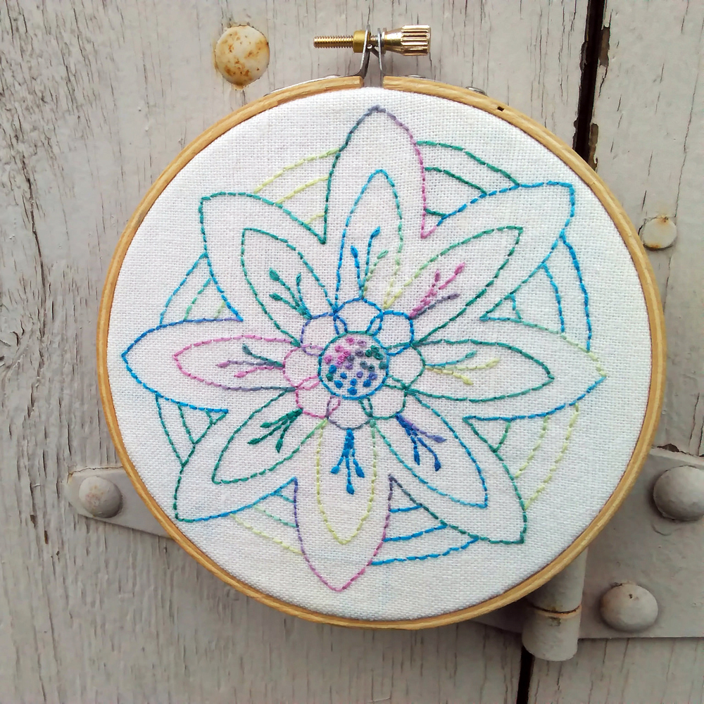 Stitching Bliss Astral Flower Embroidery Pattern Muse of the Morning