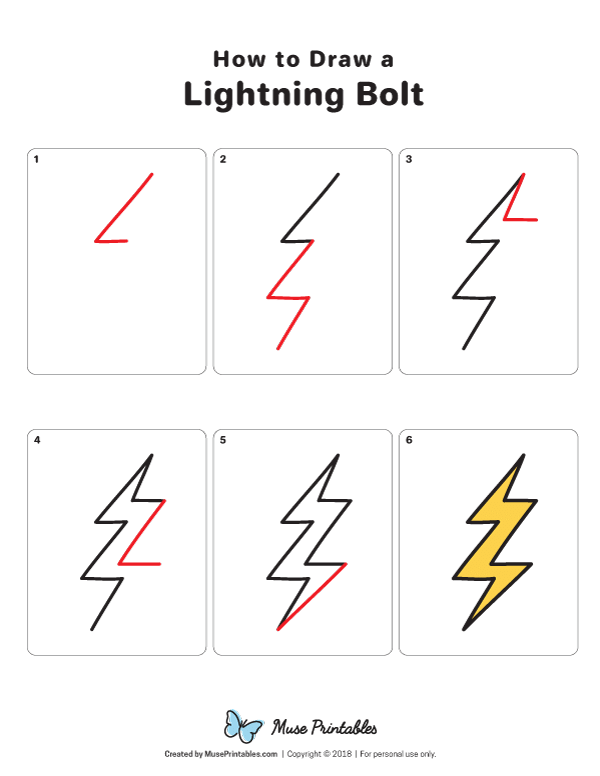 How to Draw a Lightning Bolt