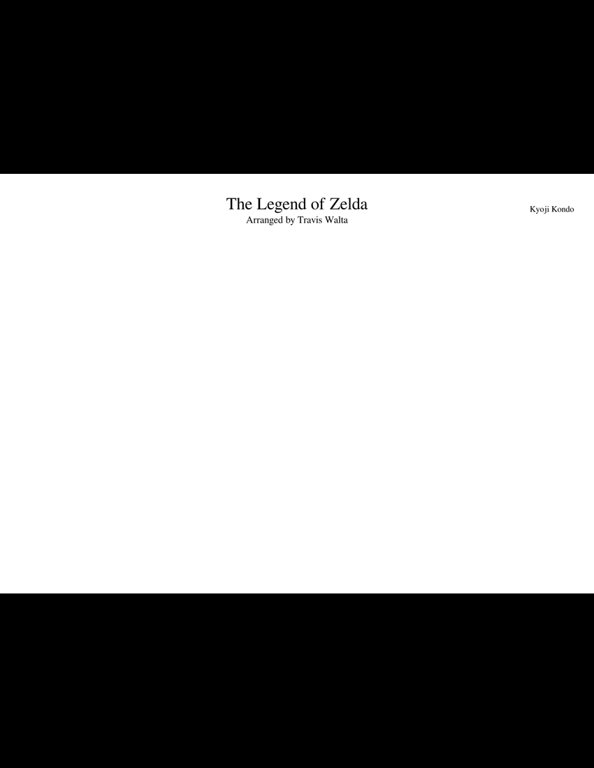 The Legend of Zelda remix 4 SESS band Sheet music for Flute,