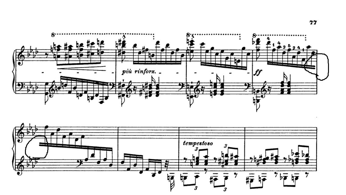 Connecting the beam between notes in different lines MuseScore