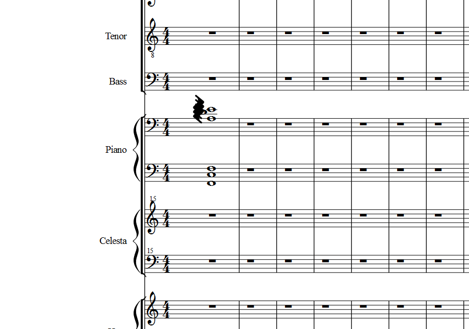 my glissando symbol is huge MuseScore