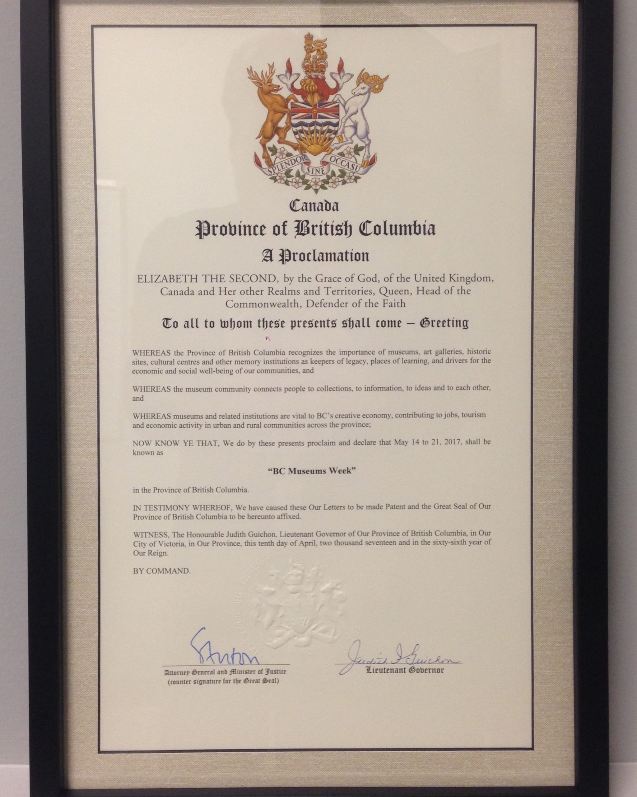 BC Museums Week 2017 BCMA