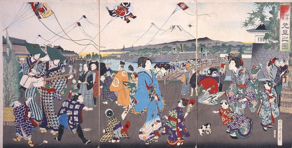 江戸砂子年中行事 元旦之図 ToMuCo Tokyo Museum Collection