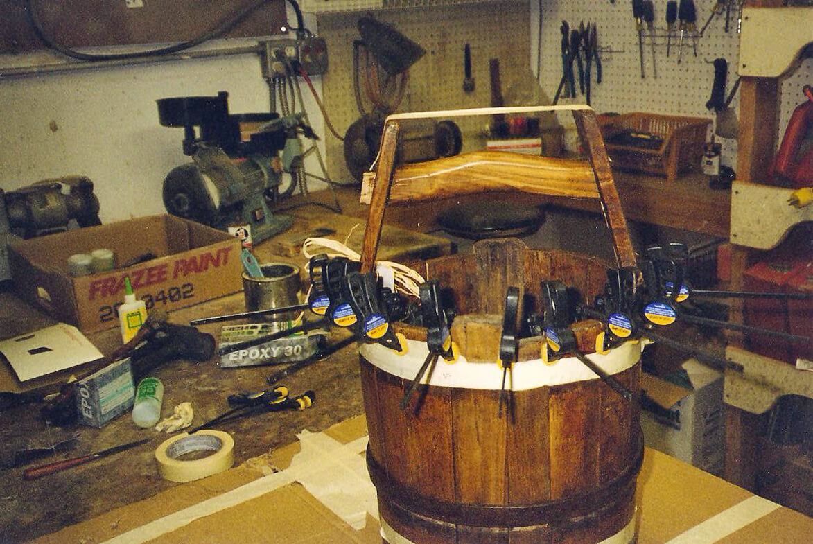 Oak Wood Bucket Repair Museum Quality Restoration Services