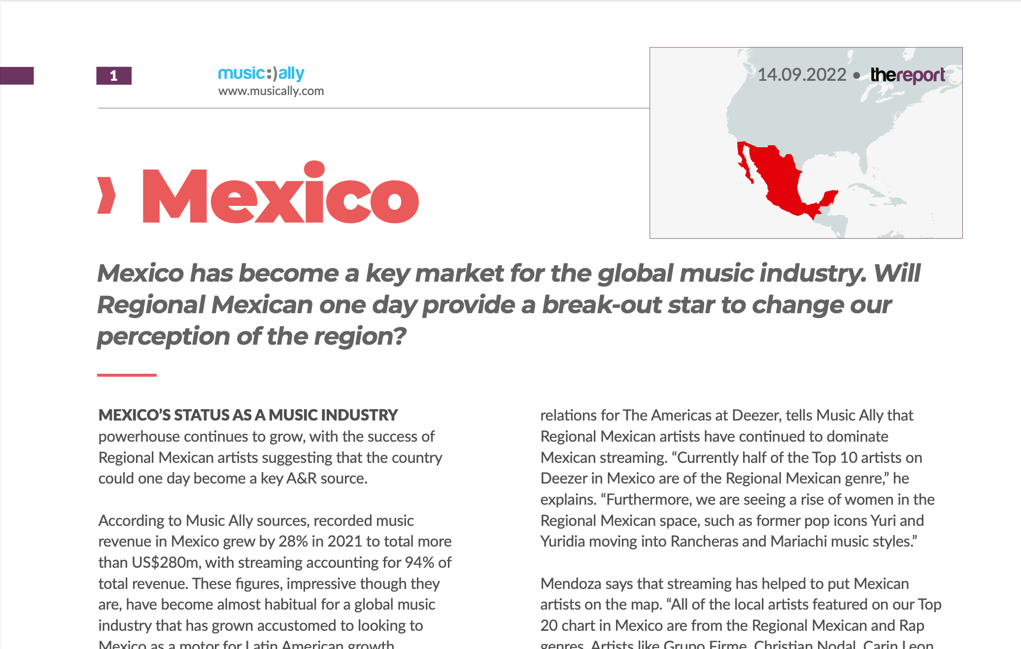 Country Profile Mexico 2022 Music Ally
