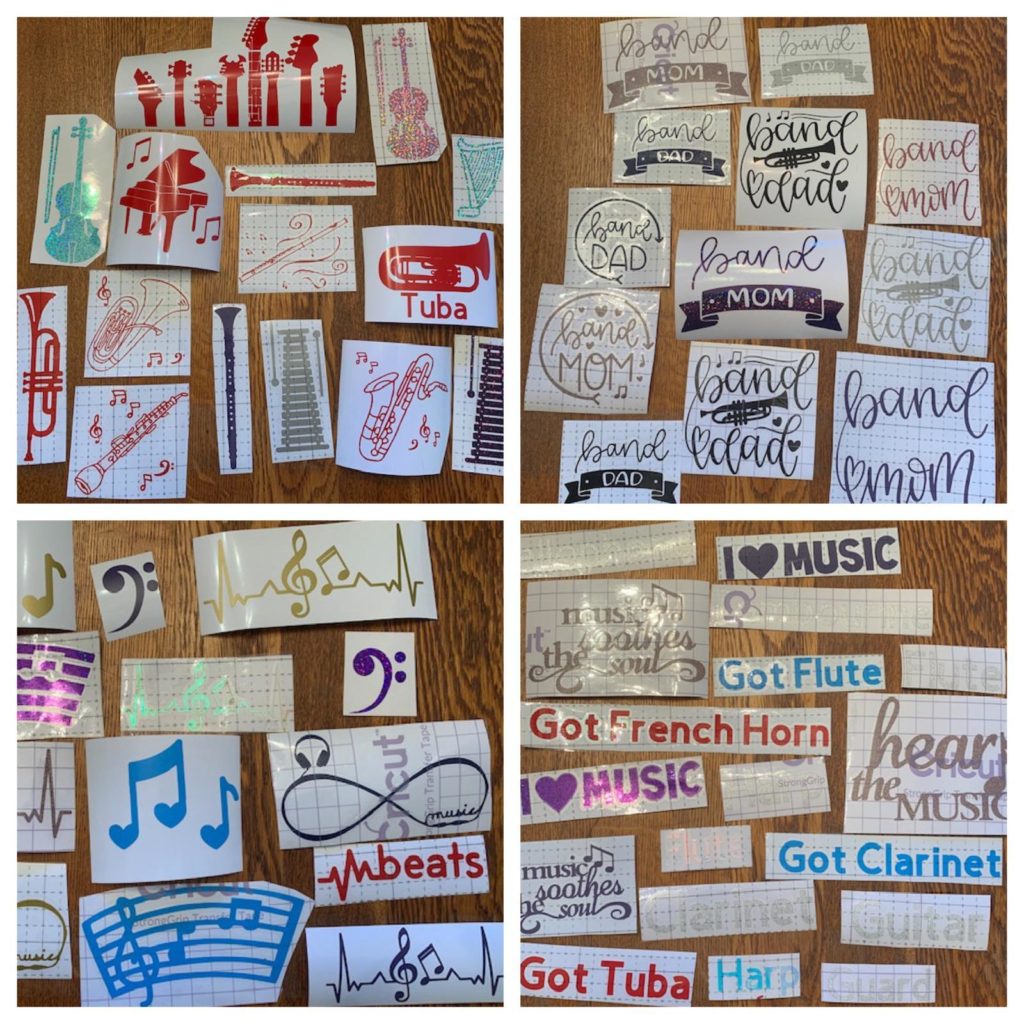 Custom Small Vinyl Decals Musically Inclined