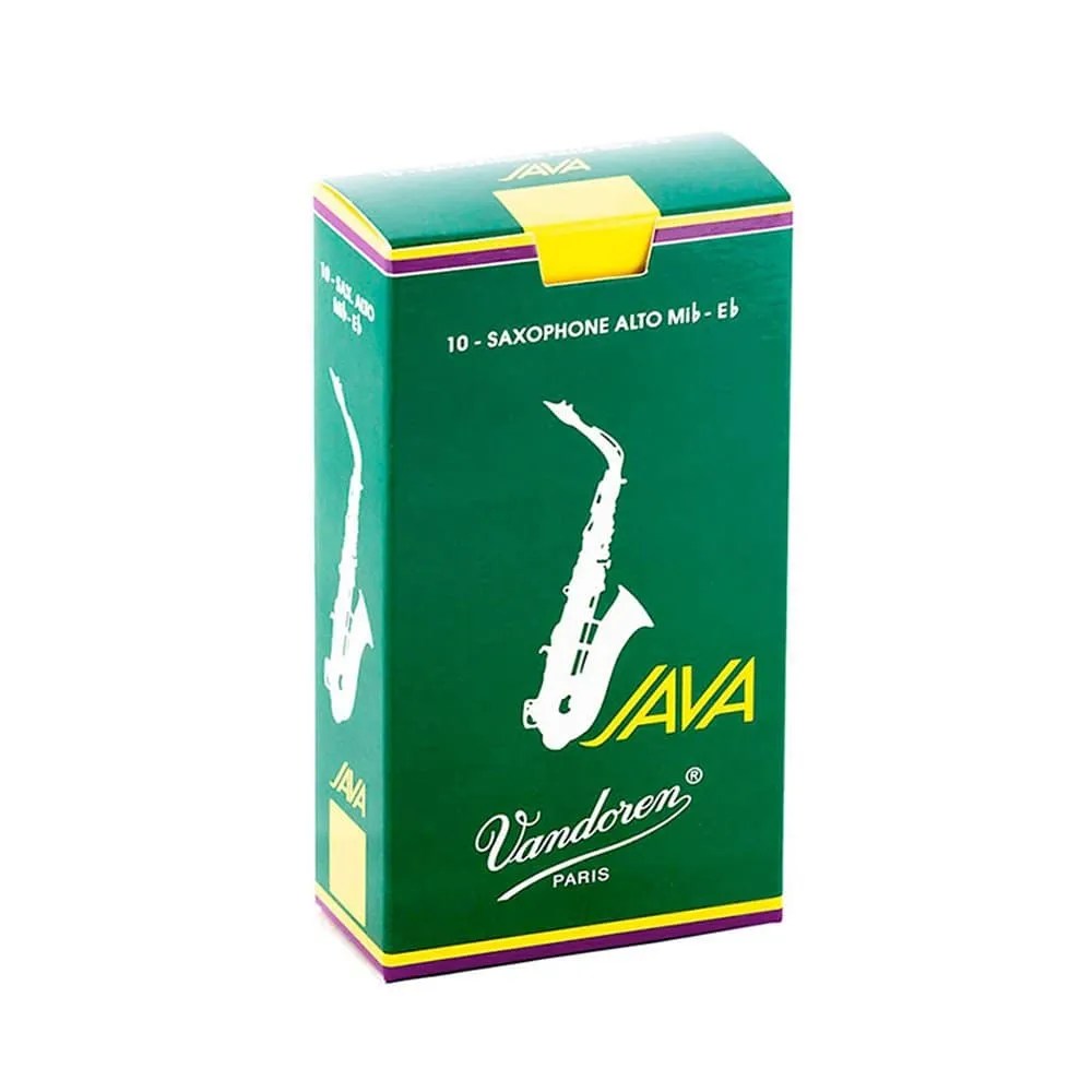 Vandoren Java Green Alto Sax Reed Box McKenzie Music Etcetera