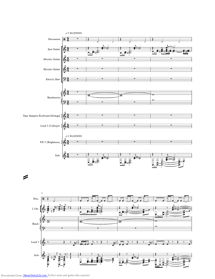 Streets of love music sheet and notes by Rolling Stones