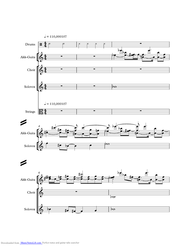 Send me an angel music sheet and notes by Scorpions