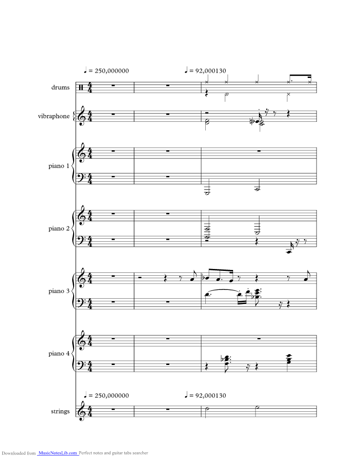 Casablanca music sheet and notes by Casablanca