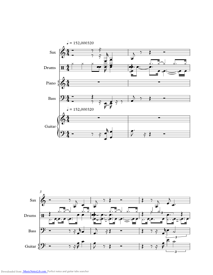 Hey Bartender music sheet and notes by Blues Brothers