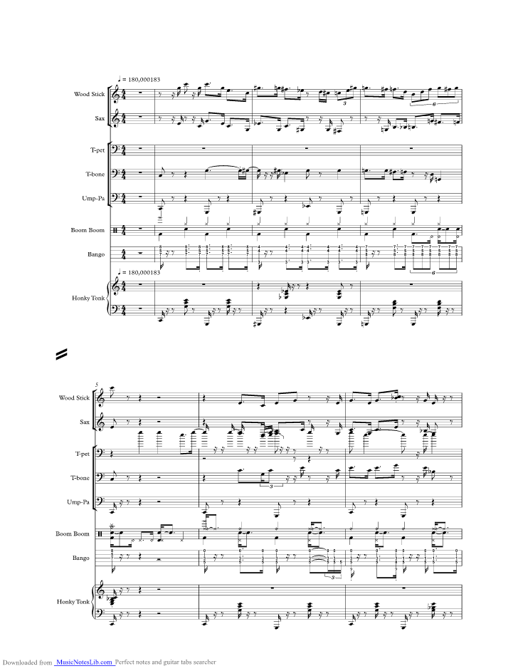 Cotton Fields music sheet and notes by Creedence Clearwater Revival