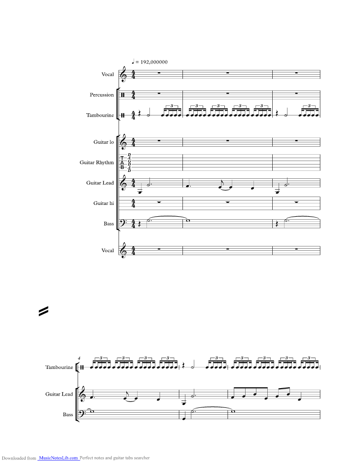 Last Train To Clarkesville music sheet and notes by Monkees