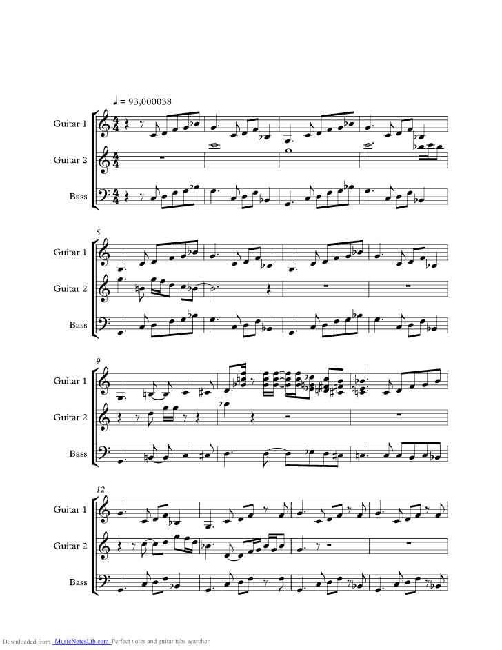 Born Under A Bad Sign music sheet and notes by Cream