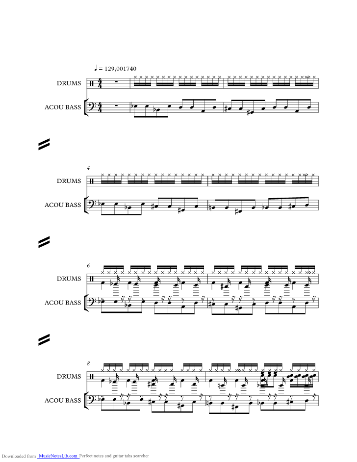 Ma Baker music sheet and notes by Boney M