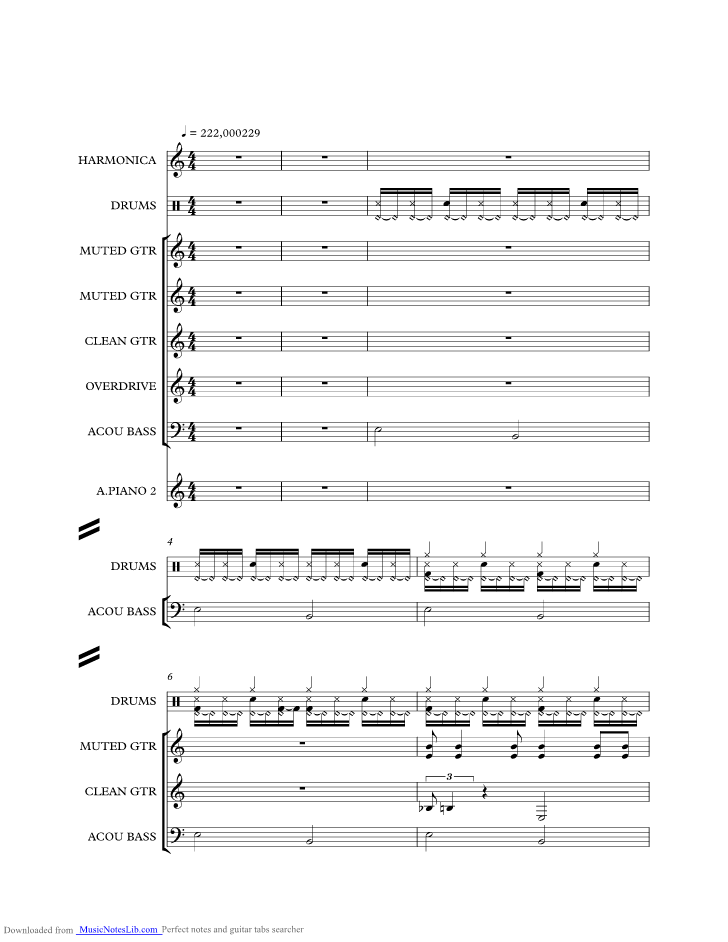 On The Road Again music sheet and notes by Canned Heat