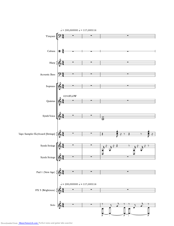 Orinoco Flow Sail Away music sheet and notes by Enya