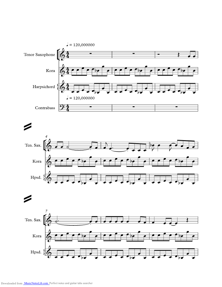 Taxi music sheet and notes by Harry Chapin