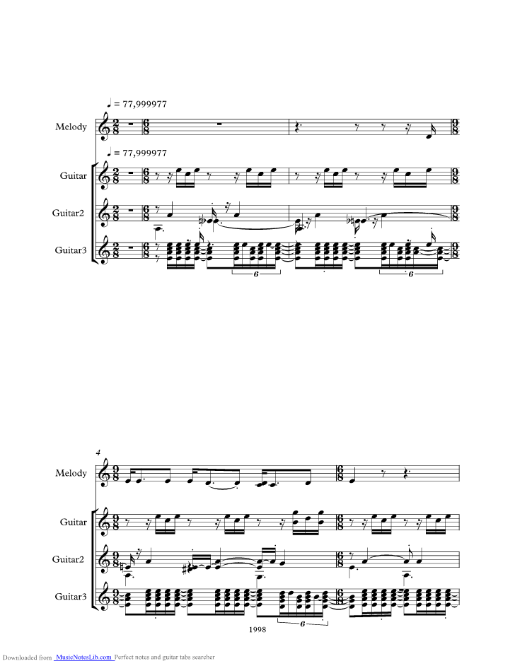 Working Class Hero music sheet and notes by John Lennon