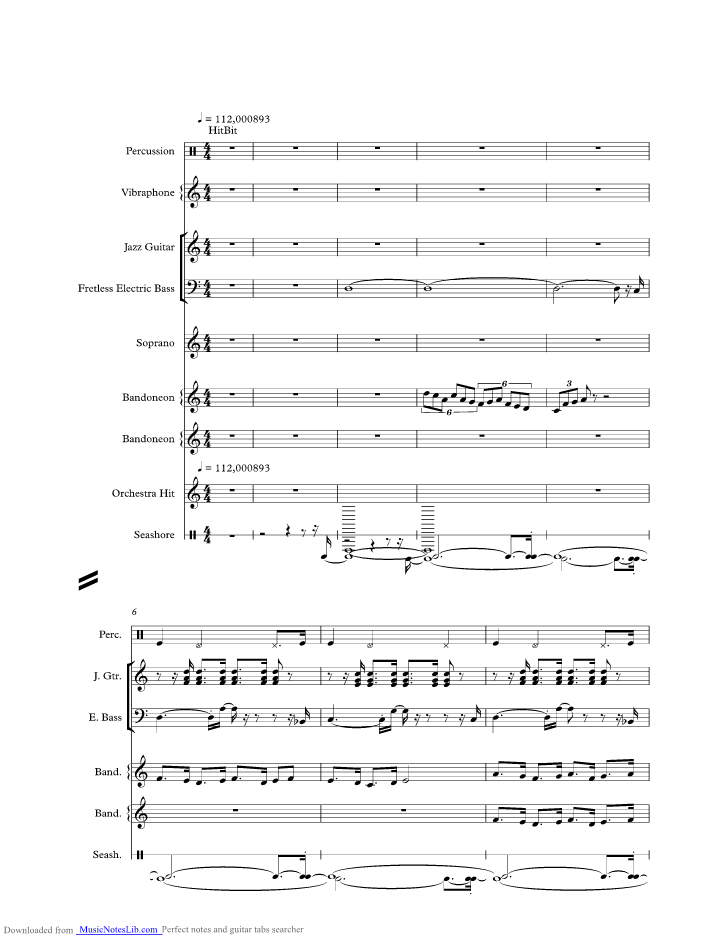 Biscaya music sheet and notes by James and His Orchester Last